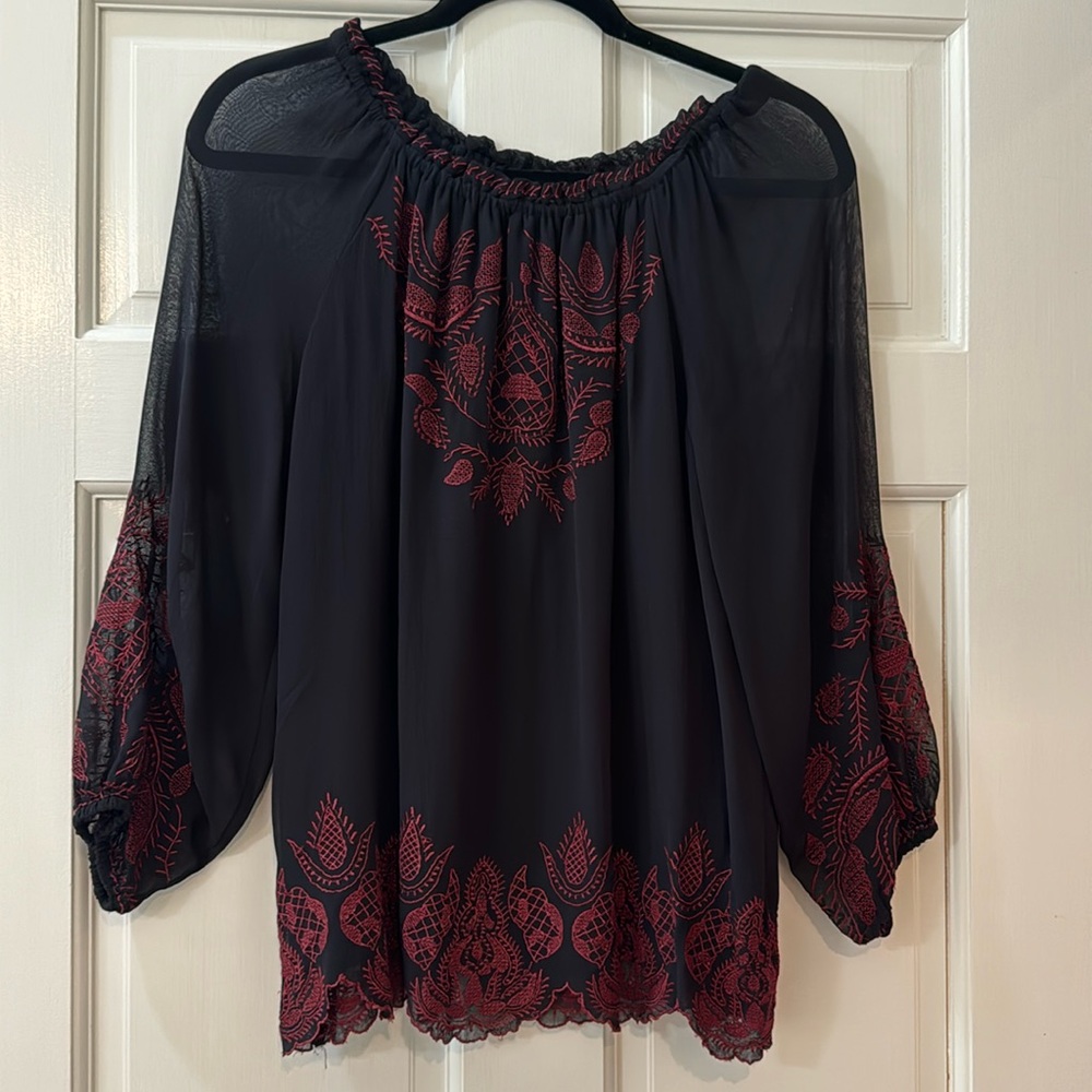 Joie embroidered blouse